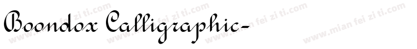 Boondox Calligraphic字体转换